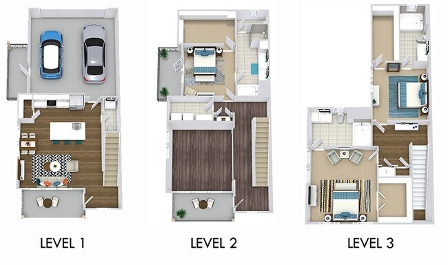 Harris Townhouse with Garage and Yard 5101 floor plan